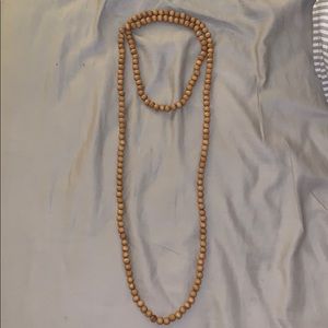 Brown beaded necklace